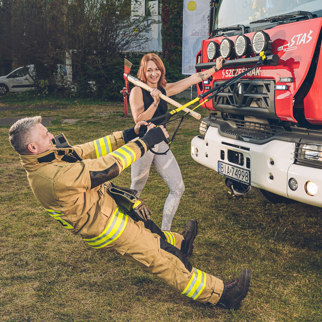 Zajęcia grupowe Ochotniczej Straży Pożarnej w Lewickich
